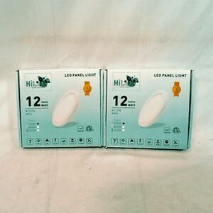 2 Pack - 7" HiLux LED Panel Light AC120V 12 Watt 960lm 3000K 60Hz 54k Hours